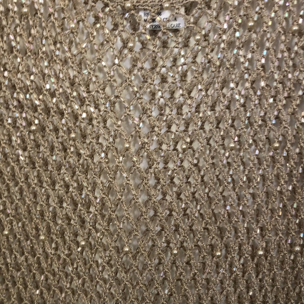 Sparkling GANTOS Vintage Beaded Vest Top Large - Picture 8 of 10